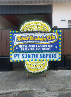 Papan Bunga Duka di Bojongjengkol